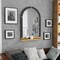 Modern Arched Mirror with Shelf 20 x 30" Gold Transitional Arch Mirror for Wall